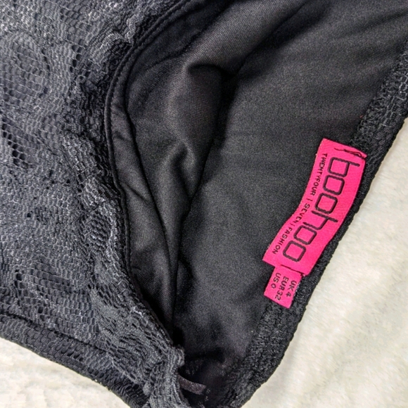 Boohoo Lulu Lace Bandeau Skater Dress - Picture 8 of 10